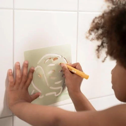 Crayons de bain avec pochoirs – Forest Friends | Little Dutch