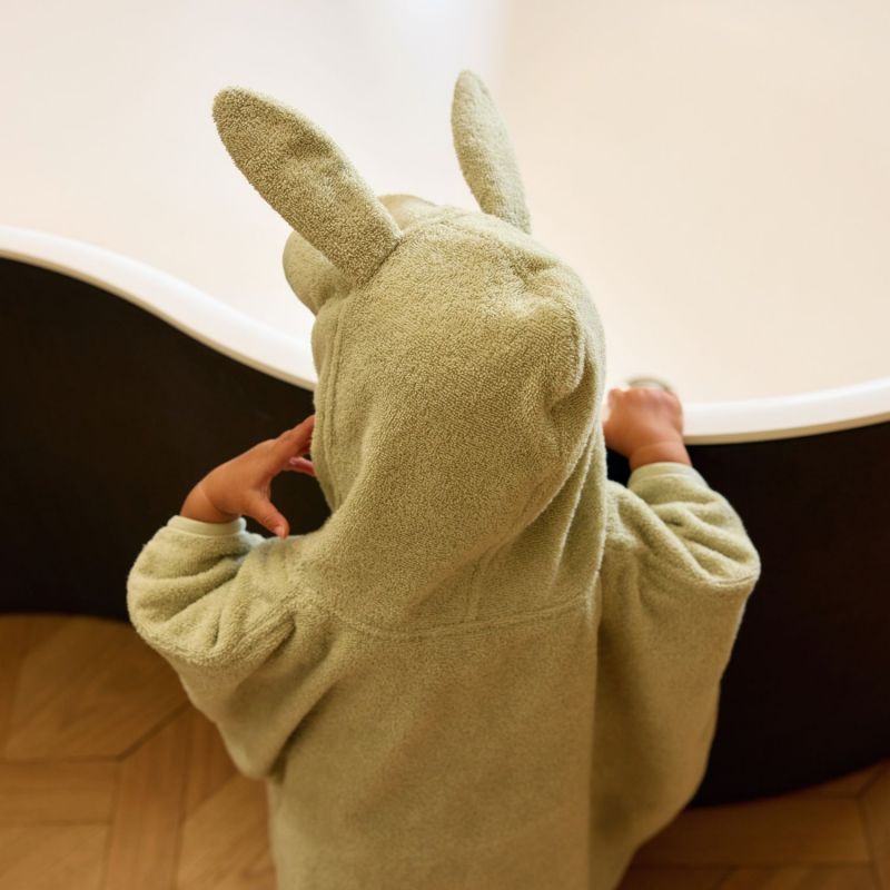 Poncho de Bain Éponge soft matcha