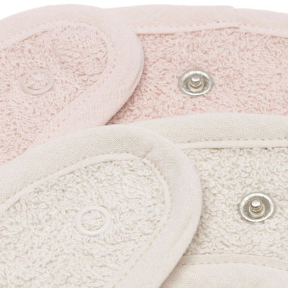 Lot de 2 bavoirs en éponge Silk Rose-Sand
