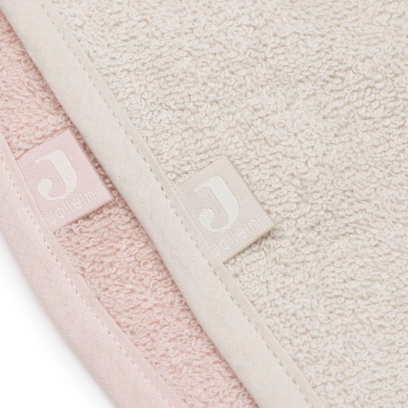 Lot de 2 bavoirs en éponge Silk Rose-Sand