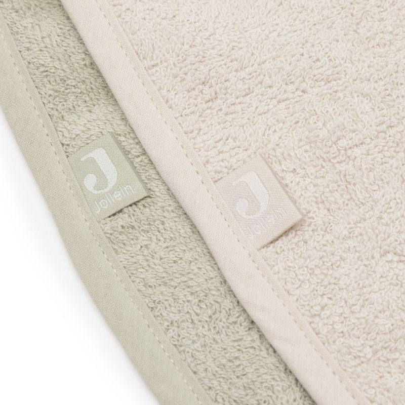 Lot de 2 bavoirs en éponge Soft Matcha-Sand