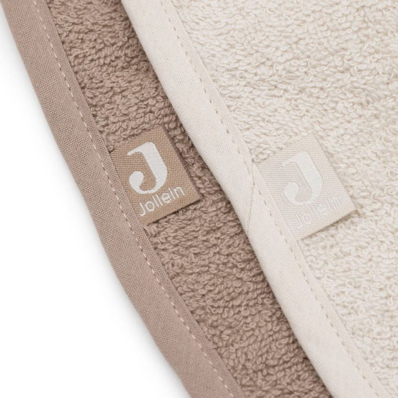 Lot de 2 bavoirs en éponge Sand-Milky Coffee