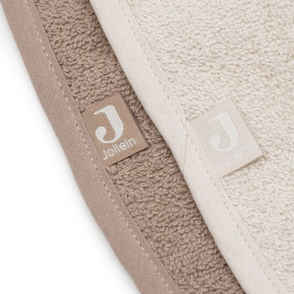 Lot de 2 bavoirs en éponge Sand-Milky Coffee