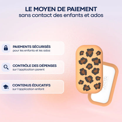Money Walkie Léopard – Porte-monnaie sans contact pour enfant