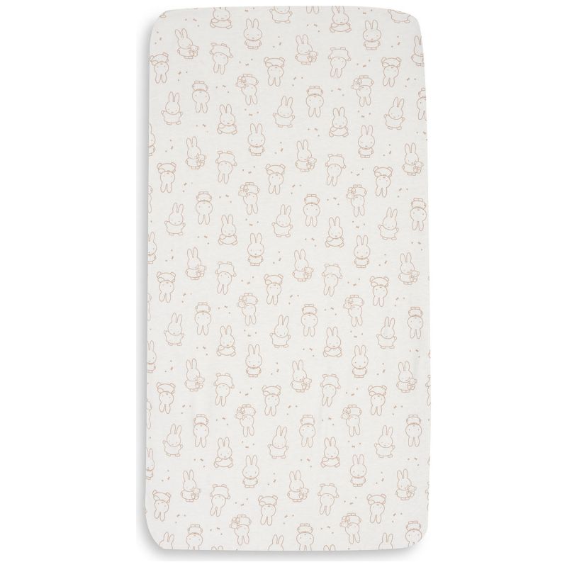 Drap-housse - Jersey - Miffy moment light terra
