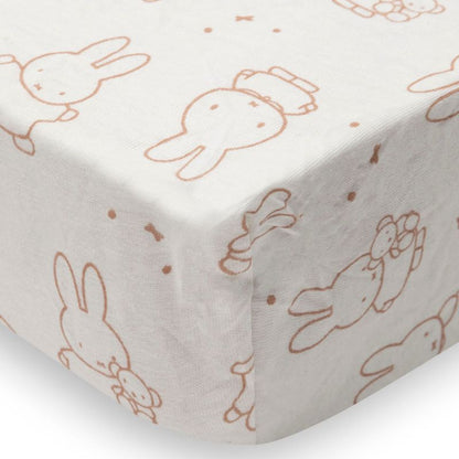 Drap-housse - Jersey - Miffy moment light terra