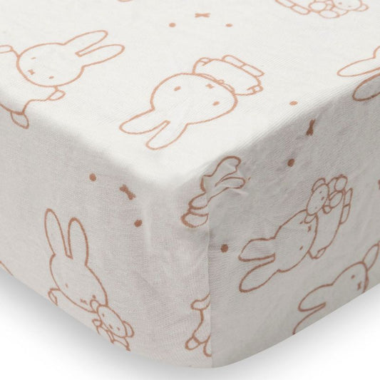 Drap-housse - Jersey - Miffy moment light terra