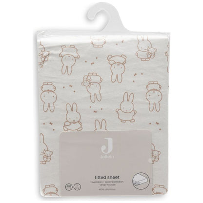 Drap-housse - Jersey - Miffy moment light terra
