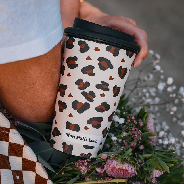Mug - Cup léopard coeur