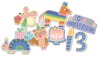 Ma pochette de 100 gommettes - Anniversaire