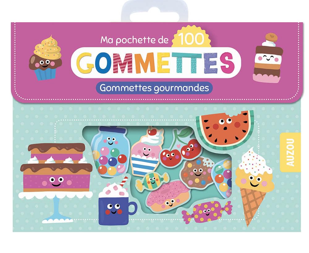 Ma pochette de 100 gommettes - Gourmande