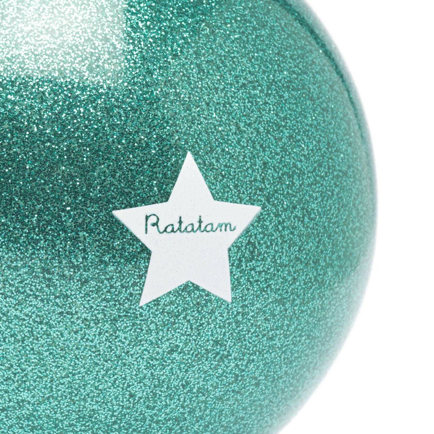 Ballon mouton pailleté 10 cm – Vert