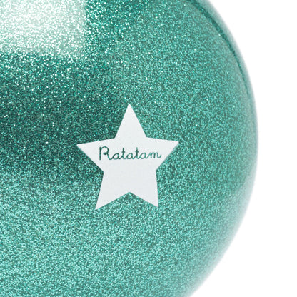 Ballon mouton pailleté 10 cm – Vert