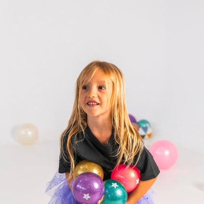 Ballon mouton pailleté 10 cm – Vert