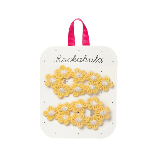 Barettes Fleurs Crochet
