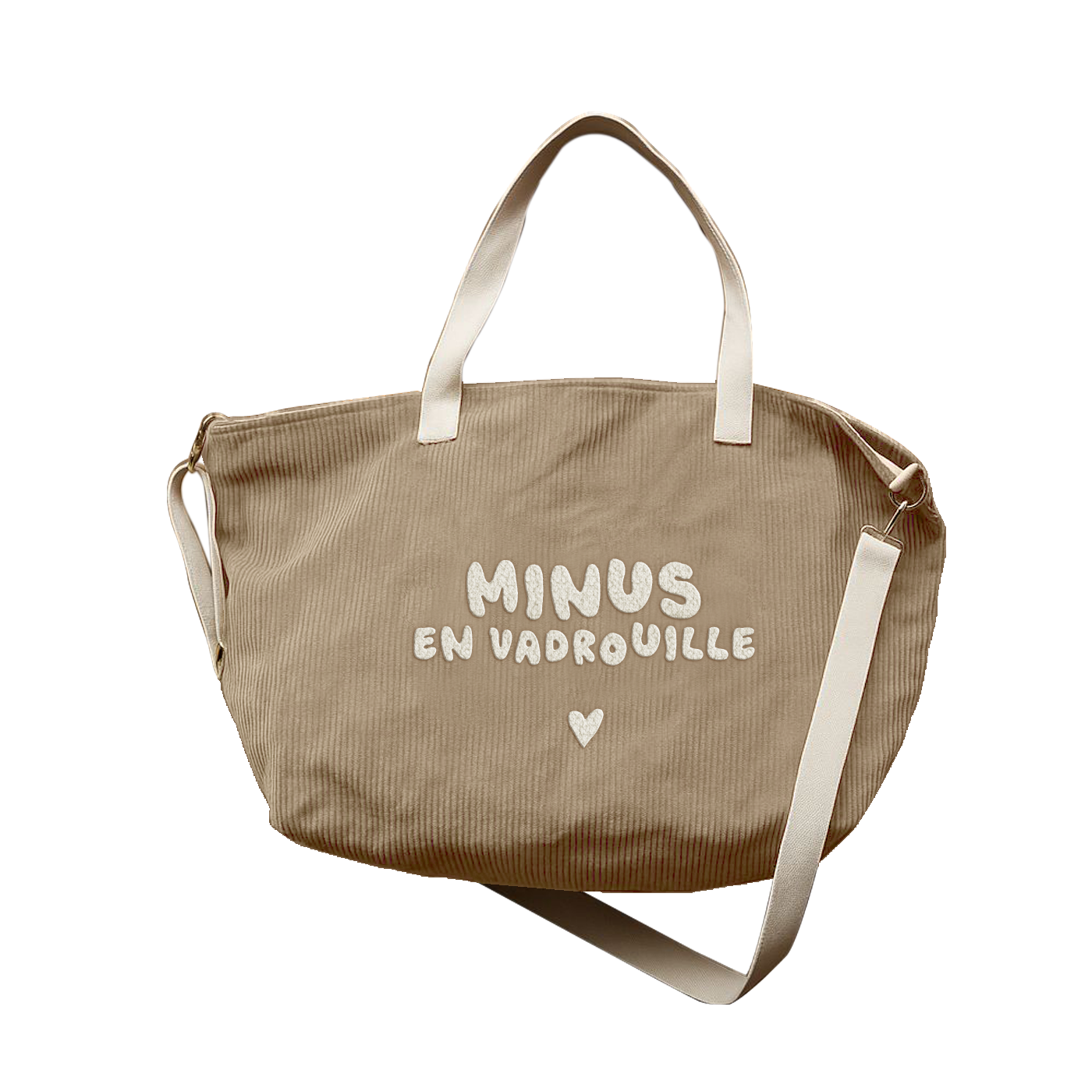 Sac XL velours beige - Minus