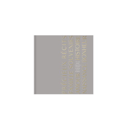 Livre de naissance gris Précieux Souvenirs