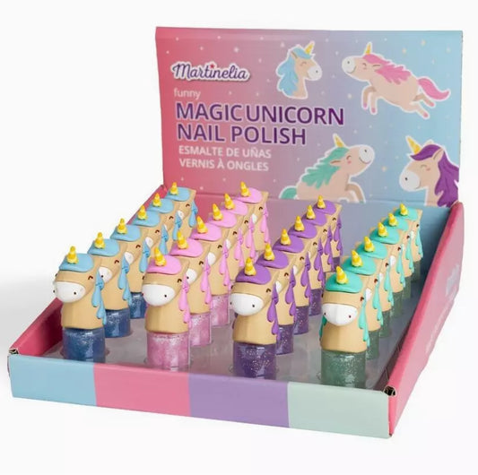 Vernis à ongles paillettes licorne