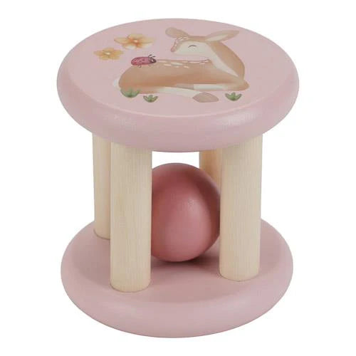 Hochet à rouleaux - Rose - Fairy Garden