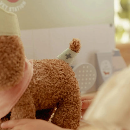 Peluche chien avec sac de transport - Marley