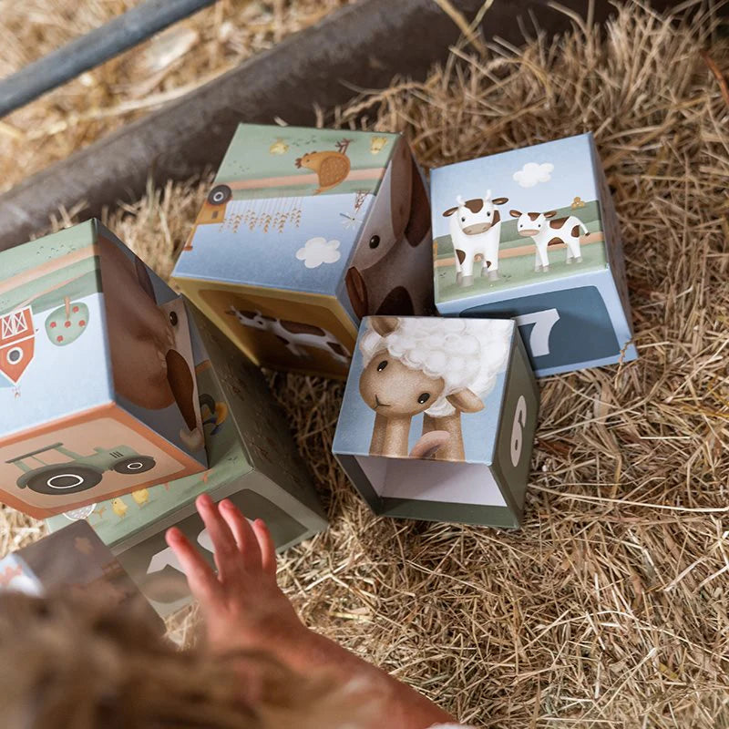 Tour empilable en carton Little Farm