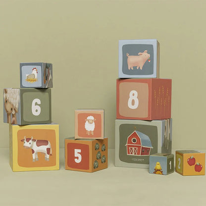 Tour empilable en carton Little Farm