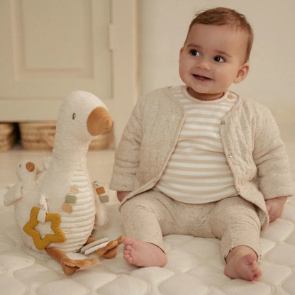 Peluche d'activité Oie - Blanc - Petite Oie