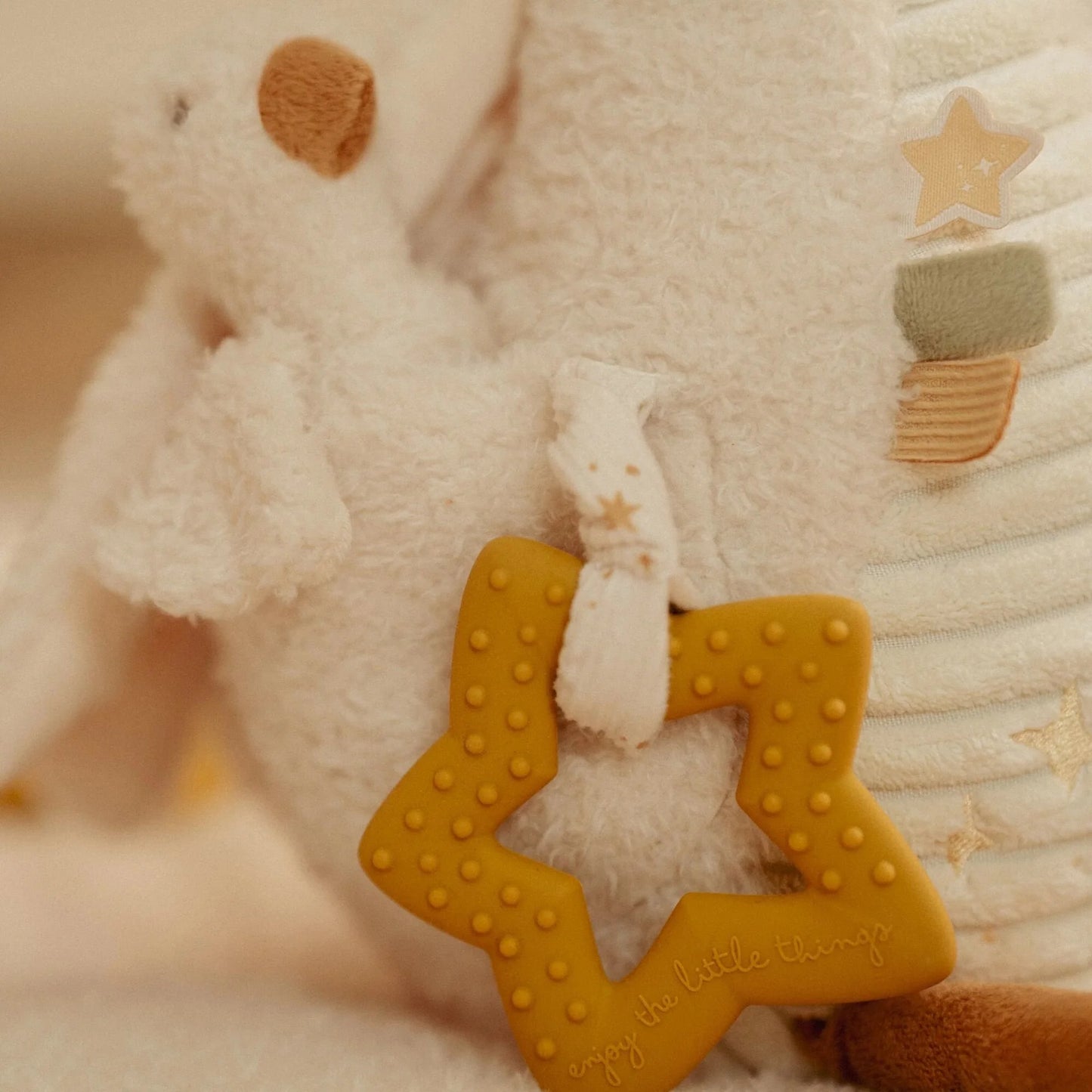 Peluche d'activité Oie - Blanc - Petite Oie