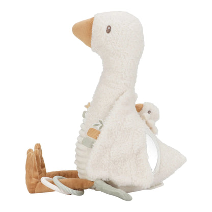 Peluche d'activité Oie - Blanc - Petite Oie