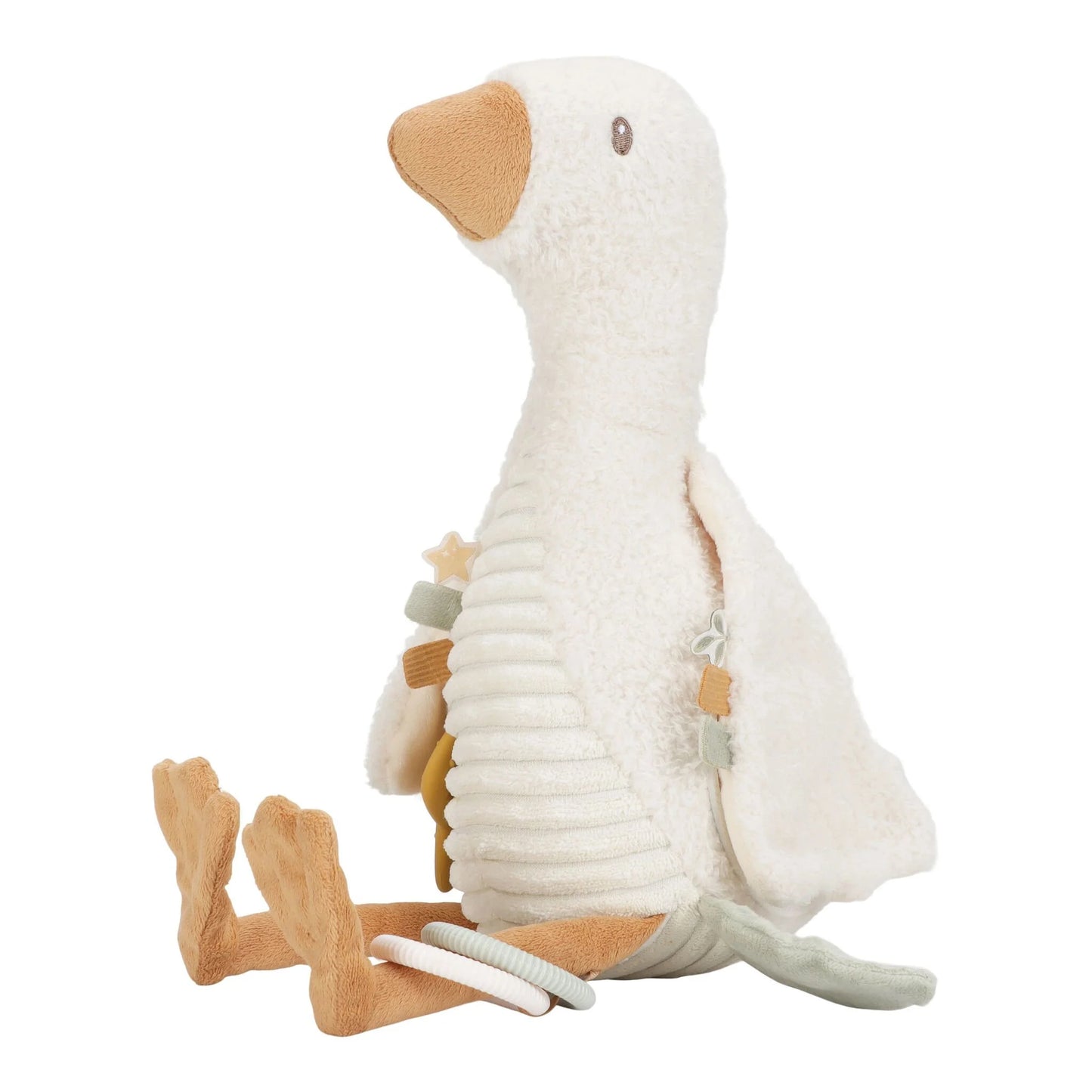 Peluche d'activité Oie - Blanc - Petite Oie