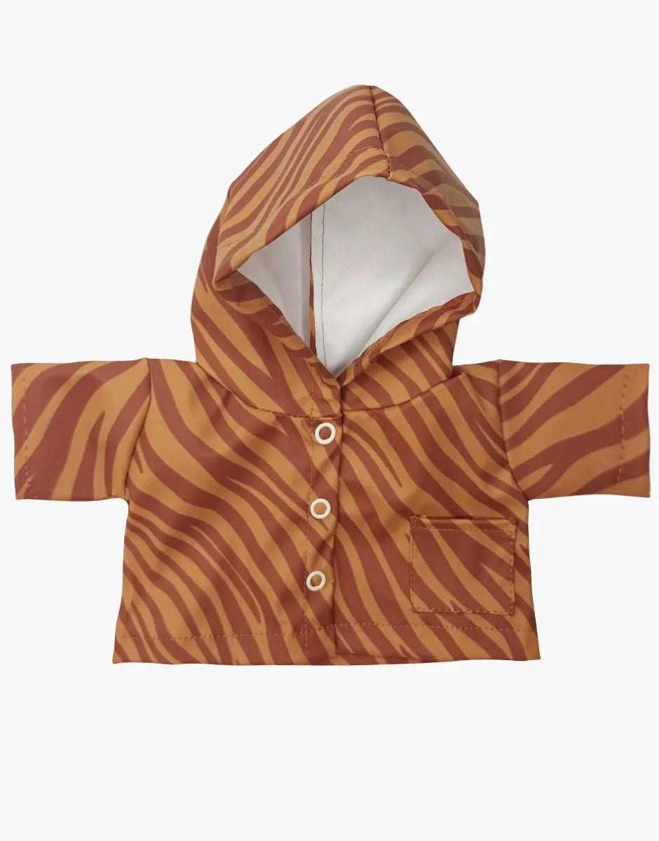 Imperméable Clotaire en coton enduit Zèbre caramel - CG.17.375