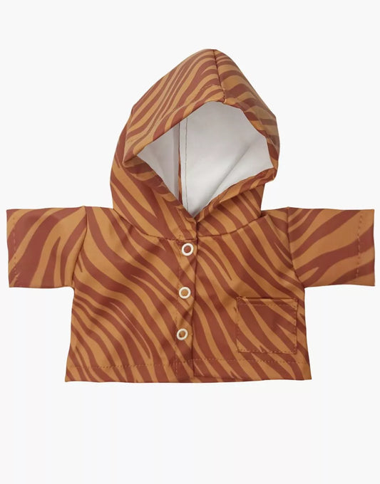 Imperméable Clotaire en coton enduit Zèbre caramel - CG.17.375