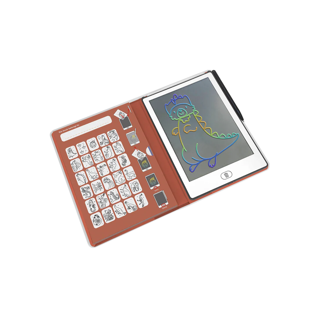 Kidydraw mini - Tablette à dessin Dinosaures