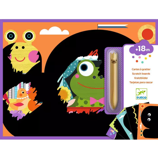 Carte à gratter des petits - c’est rigolo à découvrir