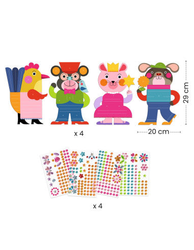 Créer avec des stickers - éclatants