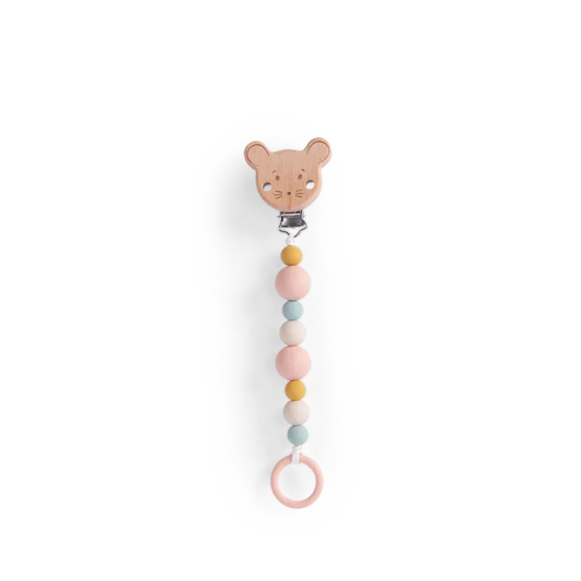 Attache-tétine bois silicone - Le petite école de danse