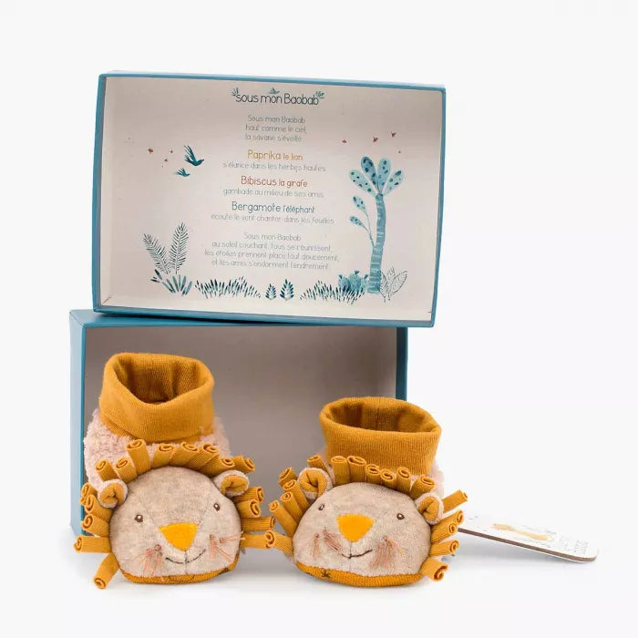 Chaussons bébé Lion - sous mon Baobab