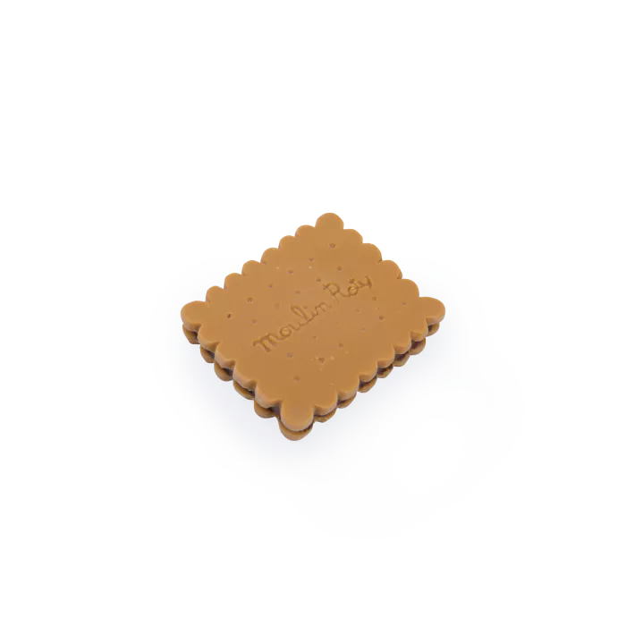 Jouet de dentition en caoutchouc biscuit - Puce & Pilou