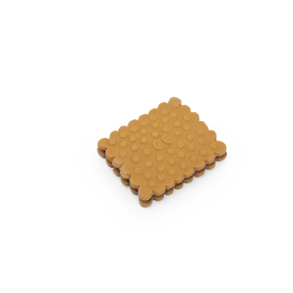 Jouet de dentition en caoutchouc biscuit - Puce & Pilou