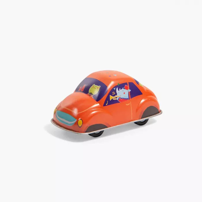 Voiture en métal à friction orange