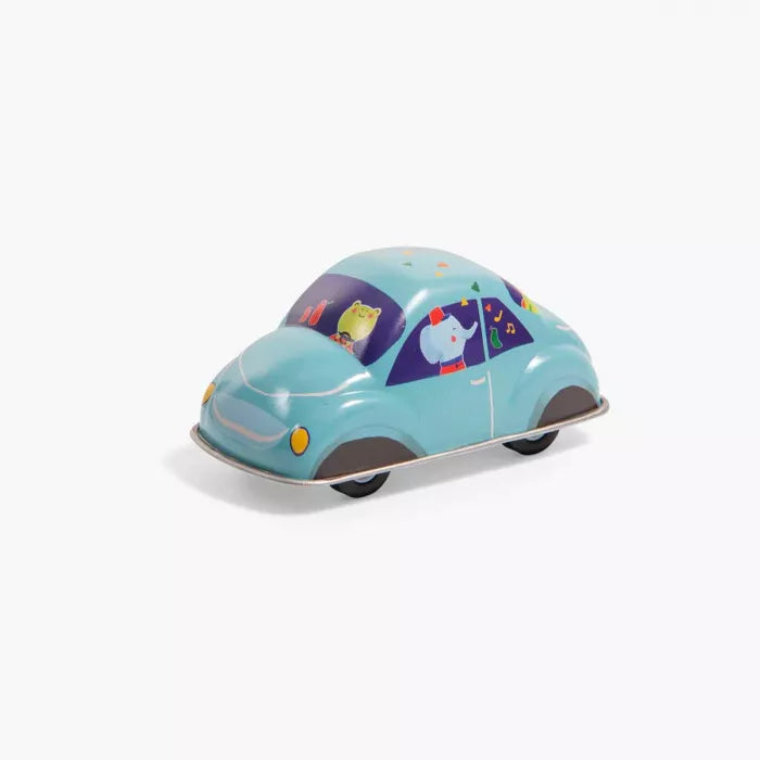 Voiture en métal à friction bleu