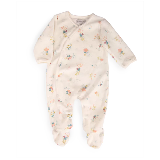 Pyjama en velours fleurs - La petite école de danse