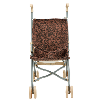 Poussette - Gaze Léopard Marron