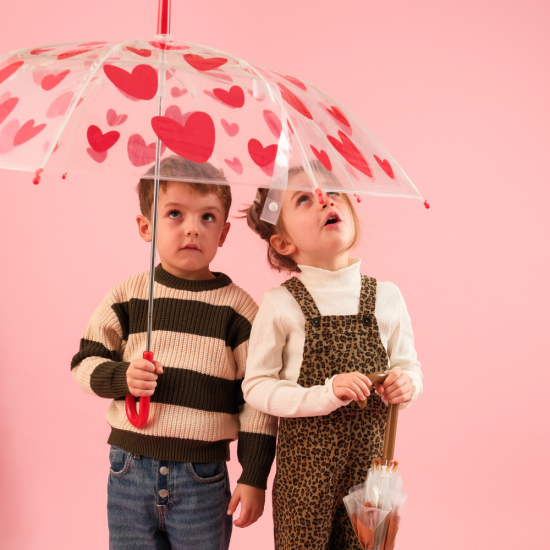 Parapluie - Cœur rouge
