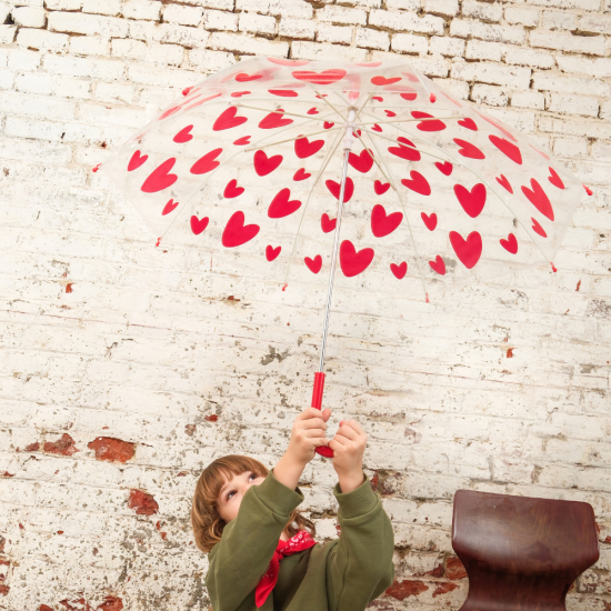 Parapluie - Cœur rouge