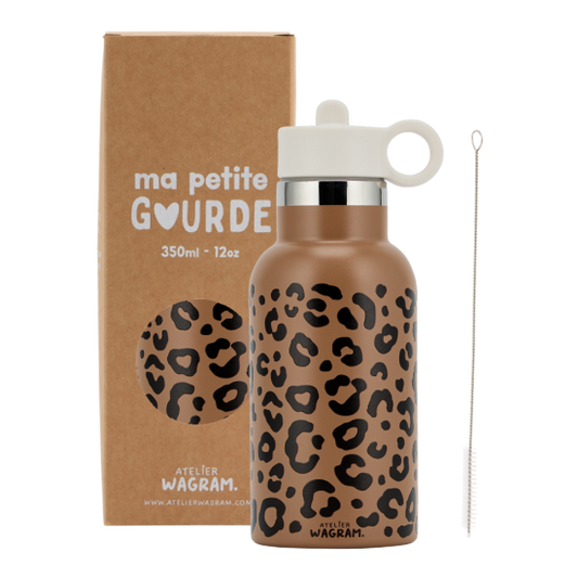 Gourde 350 ml - Caramel Léopard