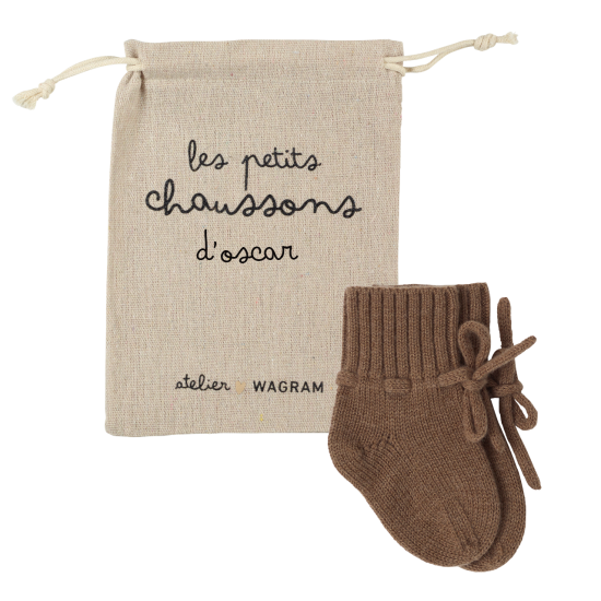 Chaussons Tricotés - Chocolat