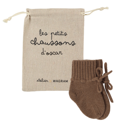 Chaussons Tricotés - Chocolat