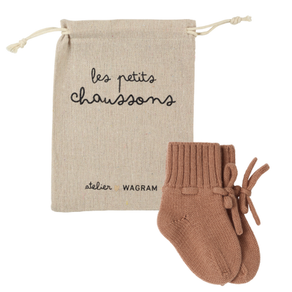 Chaussons Tricotés - Rouille