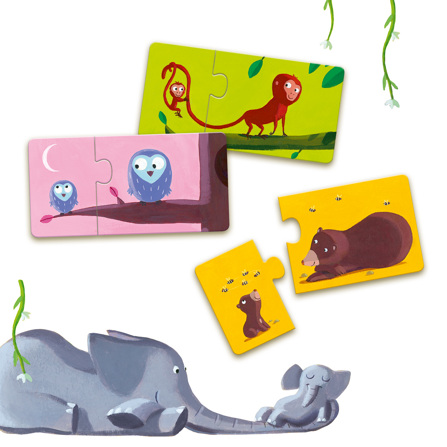 Duo de puzzles Maman et bébé